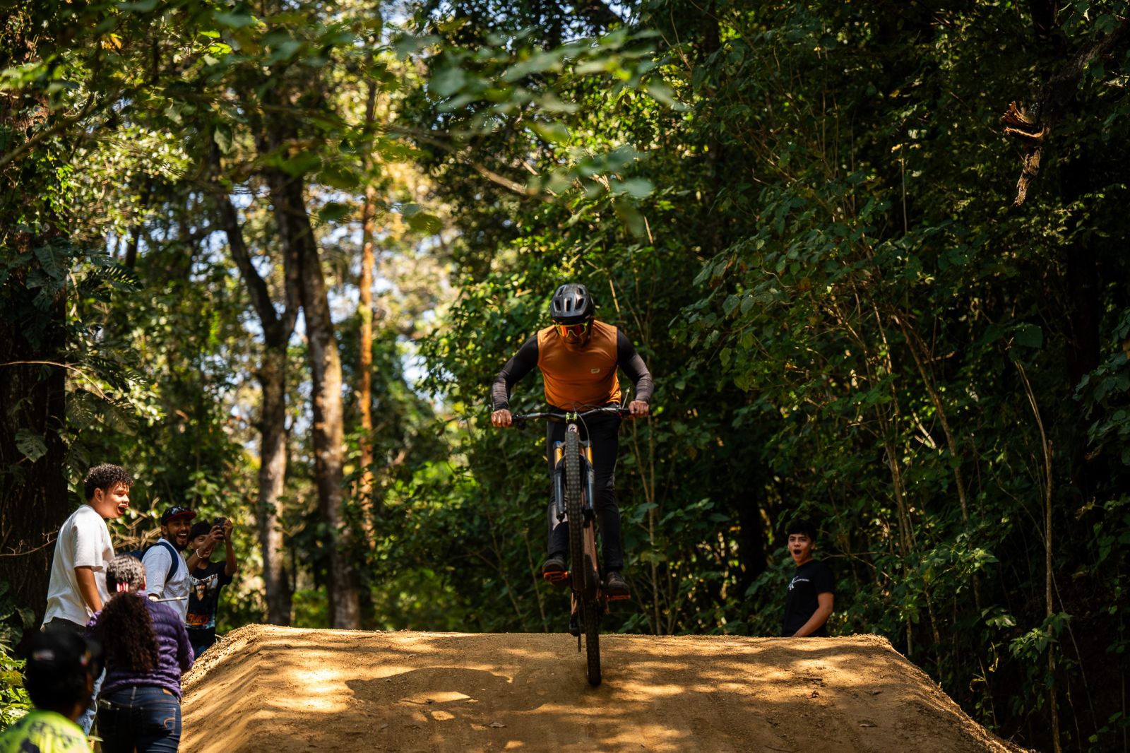 Momento de carrera downhill